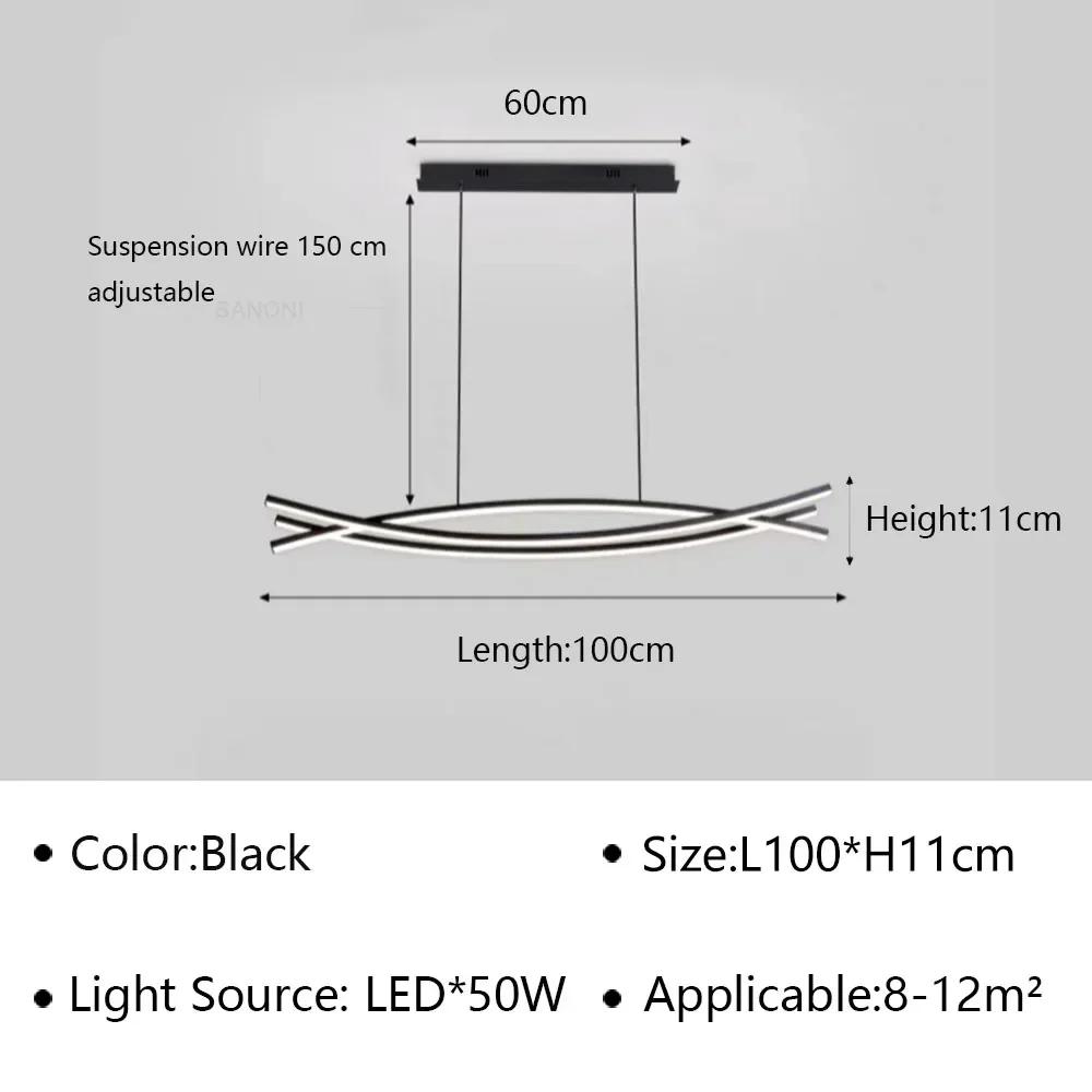 Modern LED Pendant Lamp for Living Dining Room Kitchen Bedroom  Luxury Chandelier Home Decor Indoor Lighting Fixture Luster