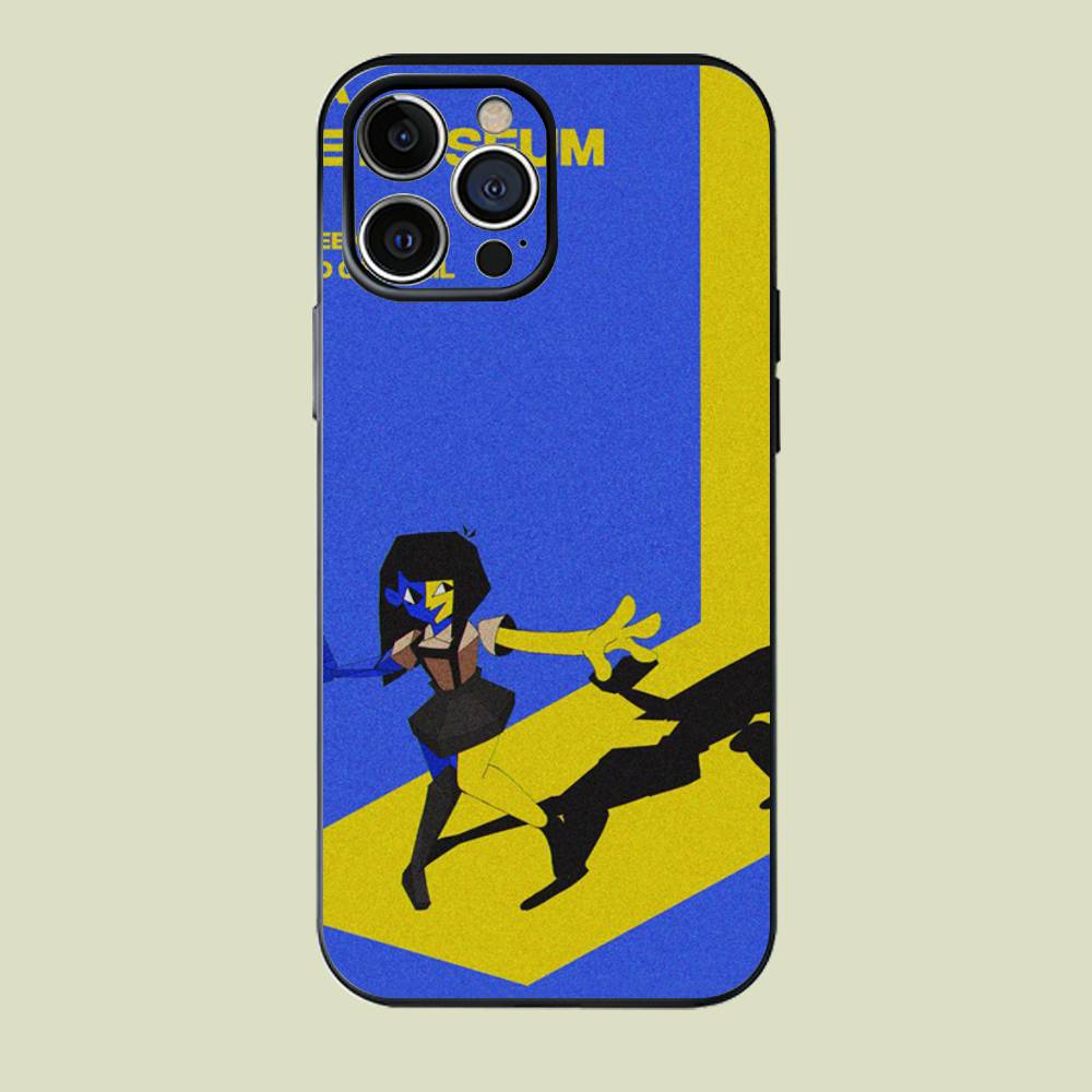 Anime E-Ena Graphic Sthetic Black Matte Phone Case For iPhone 17 16 15 14 13 12 Pro Max Silicone Soft Back Cover