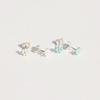 Soft Color Daisy Pin Earrings Silver 925 Colored Flower Daisy Earrings