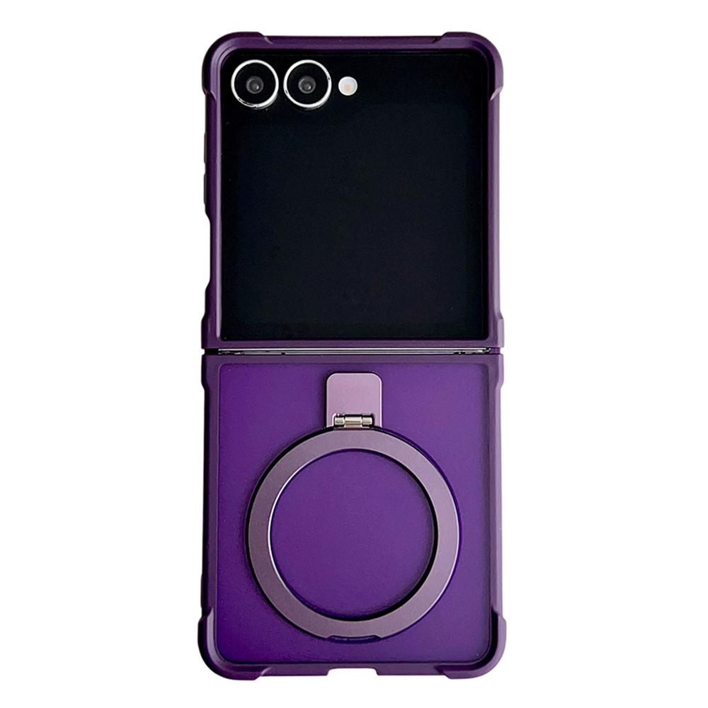 For Samsung Galaxy Z Flip7 5G Magnetic Case Kickstand Shockproof Matte PC+TPU Phone Cove
