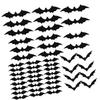 Halloween Netopýři Samolepky Lepicí PVC Samolepka Realistická Létající Netopýr Samolepka Nástěnné Samolepky Na Okno Zeď Halloween Dekorace