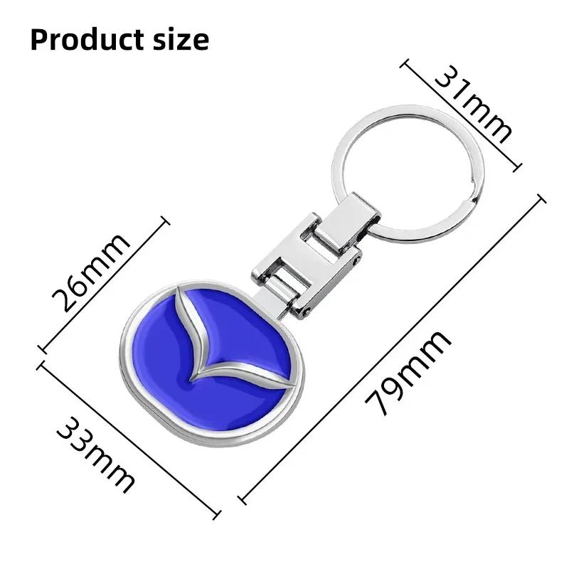 Metal Car Logo Key Chain Keyring Auto Interiors Accessories For Mazda 2 3 6 5 Atenza CX3 CX5 MX5 CX7 Axela CX30 CX90 CX60 CX50