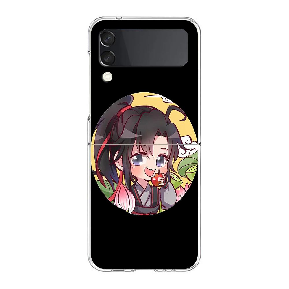 Heaven Officials Blessing TGCF Clear Phone Case For Samsung Galaxy Z Flip 4 Case High Hard Shell On For Galaxy Z Flip 3 5G Cover