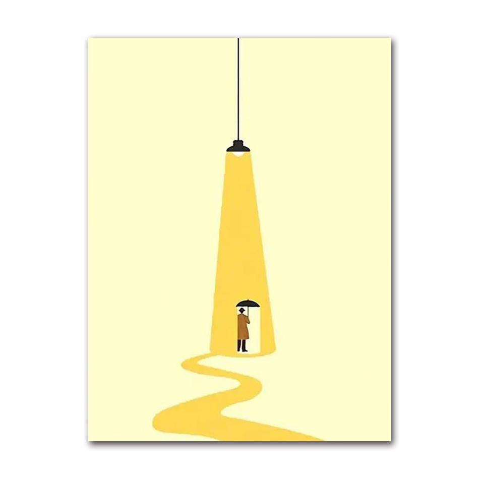 Wall Art Canvas Painting, Posters & Impressions Humorous Posture, Color Pictures, Modern Living Room, Home Decor
