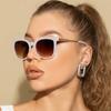 Nuovi Occhiali da Sole Metallici Vuoti Donna Lenti Grandi Occhiali da Sole Uomo Tendenza Occhiali Retro Vintage Protezione Solare UV400 Occhiali
