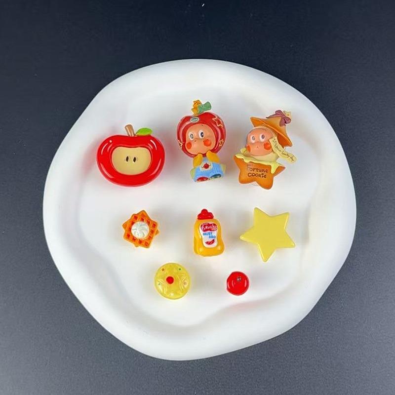 8PCS Fashion Shoe Charms Set Accessories Hole Shoe Buckle Cute Cartoon Animal Fruit DIY 3D Shoes Decorations Kids Party Gift