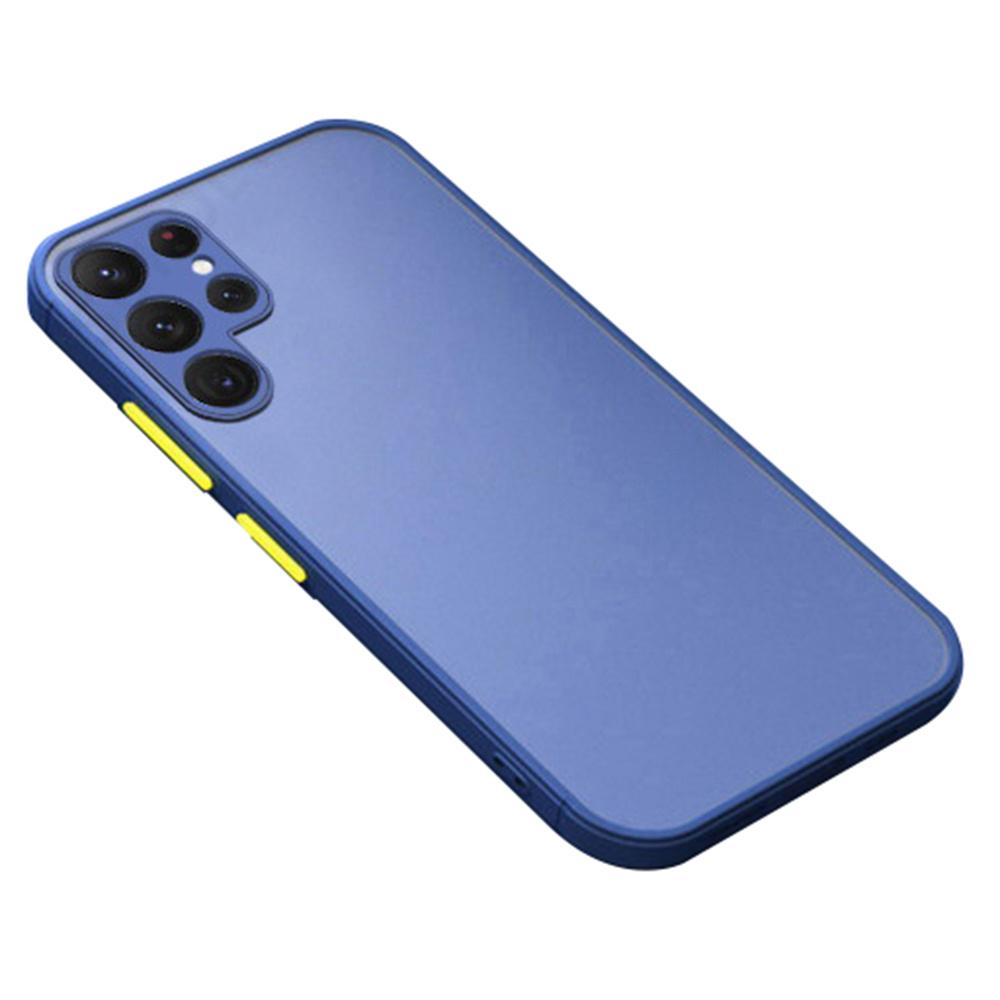 

For Samsung Galaxy S25 Ultra Case TPU+PC Matte Anti Drop Phone Back Cover Sapphire