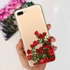 Per iPhone 7 8 7Plus 8 Plus Custodia per Telefono iPhone SE 2020 Cover Posteriore Morbido TPU Silicone Trasparente Paraurti Fiore Farfalla Coque Borsa