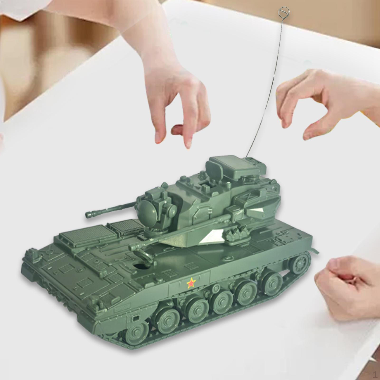 

1/72 Модель танка Собери сам 4D для детей и взрослых Имитация Строительные игрушки Коллекционные green 9.2x4.5x5.5cm