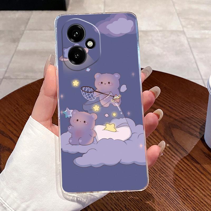 Gel-Hülle für Honor 400 Pro Honor400 Funda Honor 400 Lite Capa Klare Silikon-Weich-TPU-Rückseite Niedliche Katze Schutzhülle