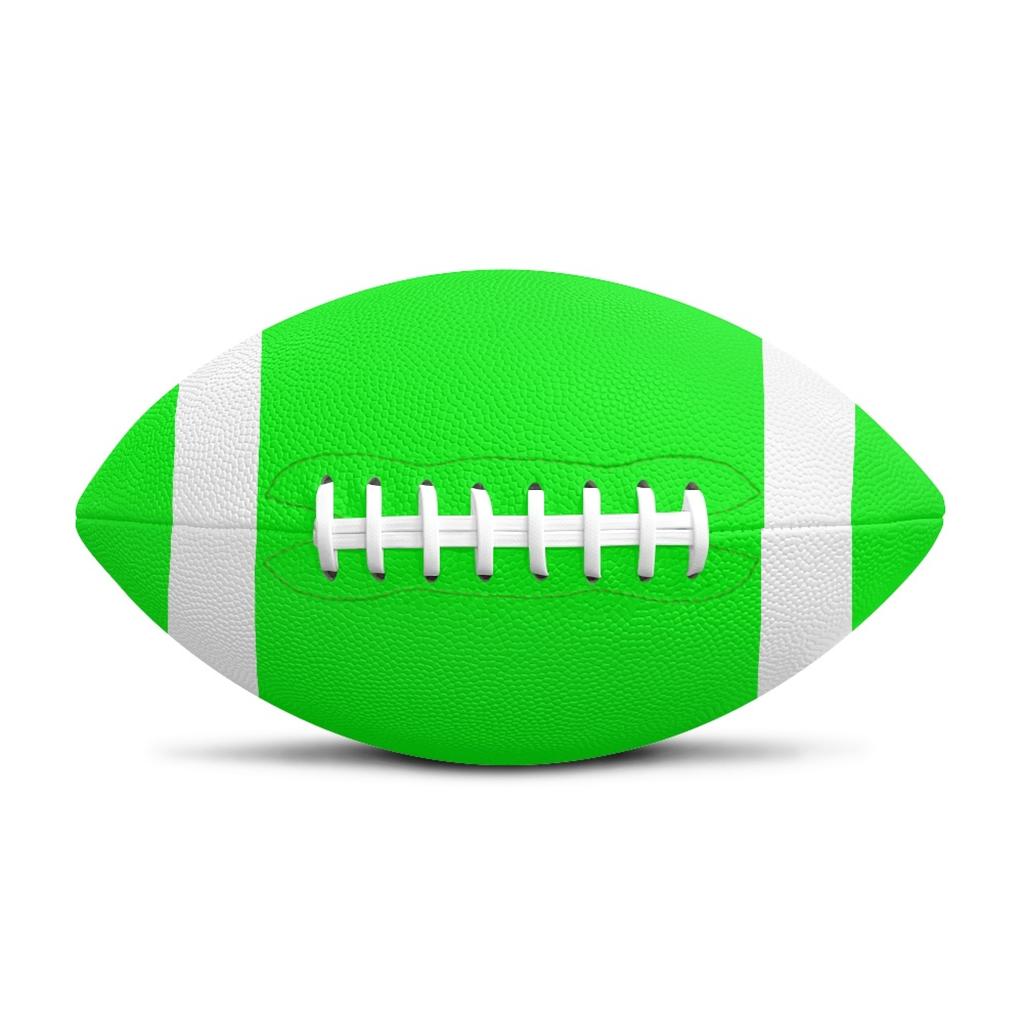 Color American Football Rugby Non-Slip Leather Rubber Adult Youth Sports Ball Training Game Custom Pattern Color Rugby Ball