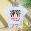 Boys and Girls Demogorgon Hawkins Top Stranger Things Childrens Cartoon Print Pure Cotton Tshirt 2026 Summer Round Neck