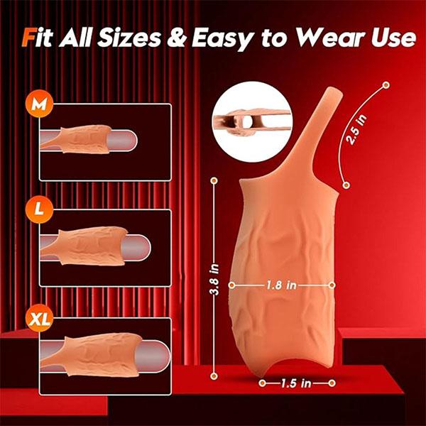 Wibrujący pierścień penisa, rękaw penisa, męskie zabawki seksualne, sterowanie aplikacją 10 wibrujący pierścień penisa, rękaw penisa, męski wibrator, przedłużacz penisa, zabawki dla dorosłych