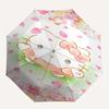 Hello Kitty,Sakura Automatic Folding Umbrella-Simple 8-Rib Design, Bright Cartoon Pattern, Durable Iron Frame, Suitable For Travel, Outdoor,