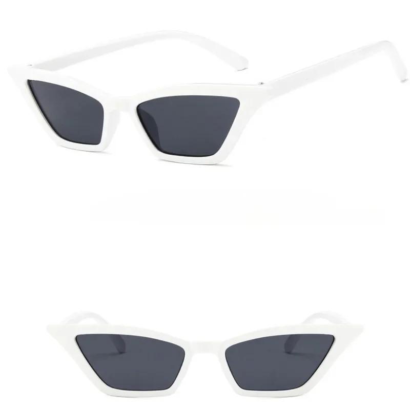 Vintage Cat Eye Sunglasses Women Men Small Frame Retro Sunglasses Uv400 Protection Eyewear Fashion Trendy Streetwear Accessories