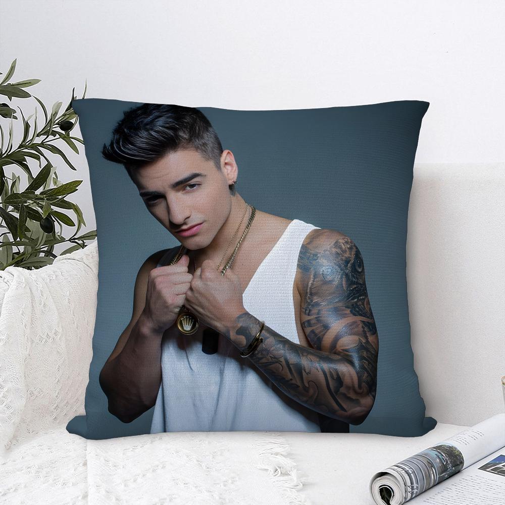 S-Singer M-Maluma Pillow Case Sofa Decorative Home Double-Sided Print Plush Square Throw Pillow Covers Cushion Decor Cover