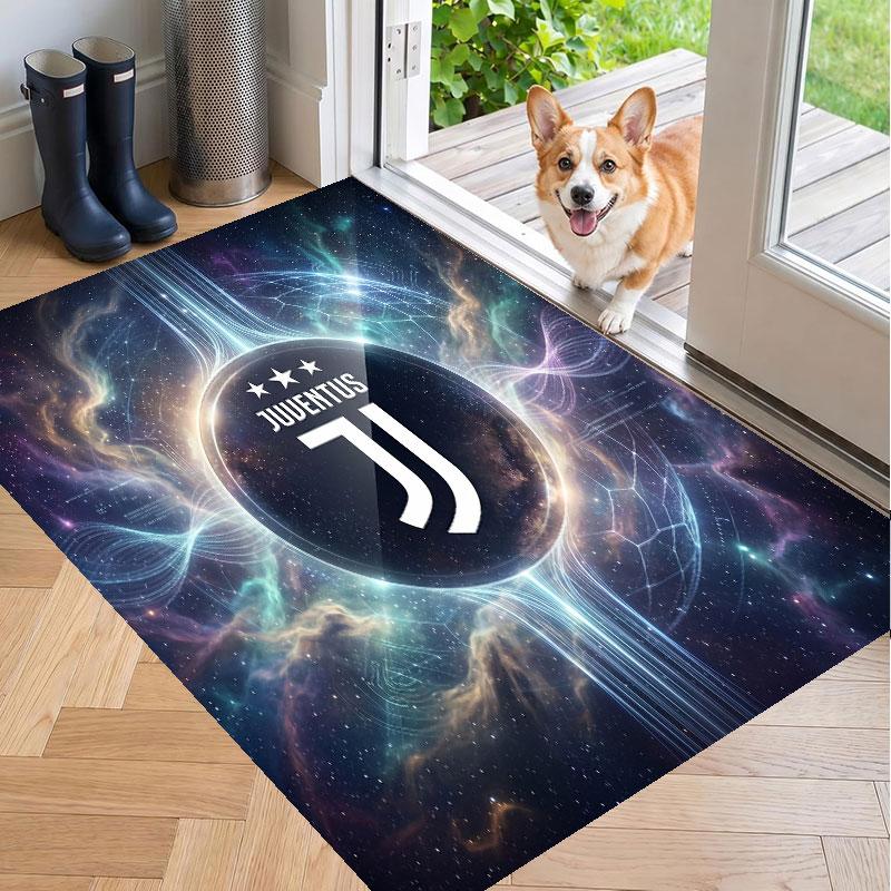 Soft Floor Carpet Juventus FC Pattern Area Rug Decorative Mat For Home Room Decoration