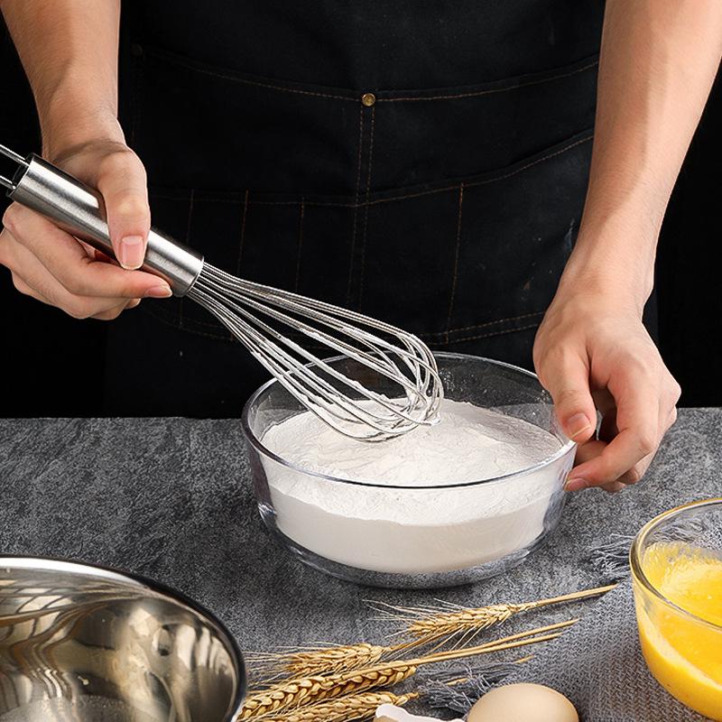 Stainless Steel Manual Egg Beater & Dough Kneader 