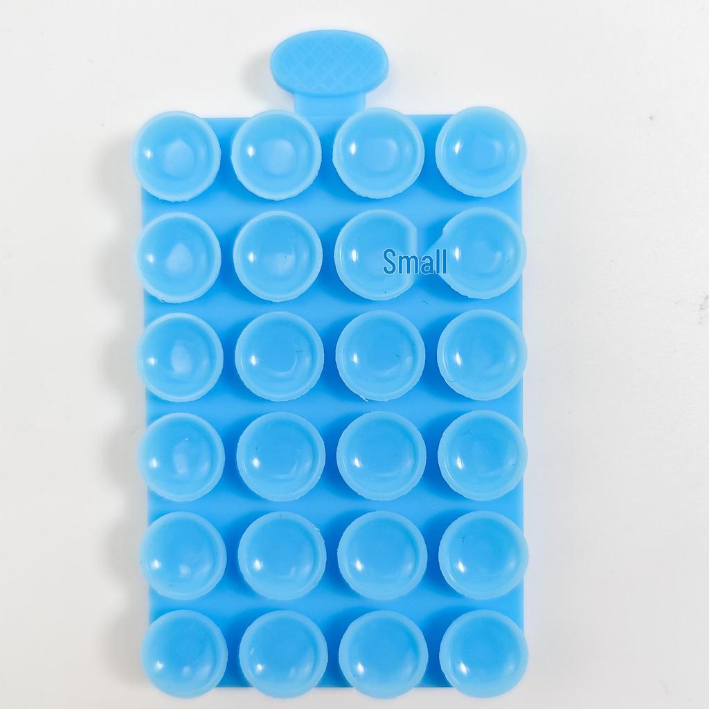 24-Piece Double-Sided Thick Silicone Suction Cups for Phone/Tablet Car Mount