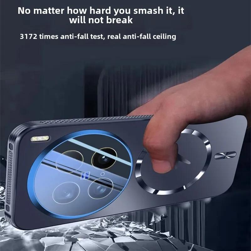 Vivo X200 Phone Case, Vivox200pro, Mini Cover with Air Cushion, Magnetic Absorption and Heat Dissipation, New