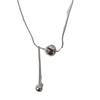 Su Chuang S925 Sterling Silver Round Bead Necklace - Simple Women's Sweater Chain, Ins Style, High-End Niche Design Clavicle Chain