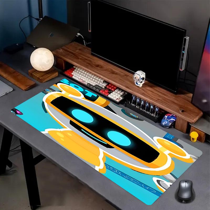 Cosmic Bot Crew Print Mouse Pad, Anti‑Slip Desktop Keyboard Mat, for PC Laptop Gaming Working Daily Use, Cool Festival Surprise Gift