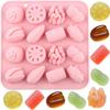 Reusable 3D Nut Silicone Mold with Heat Resistance Perfect for Confectionery Baking