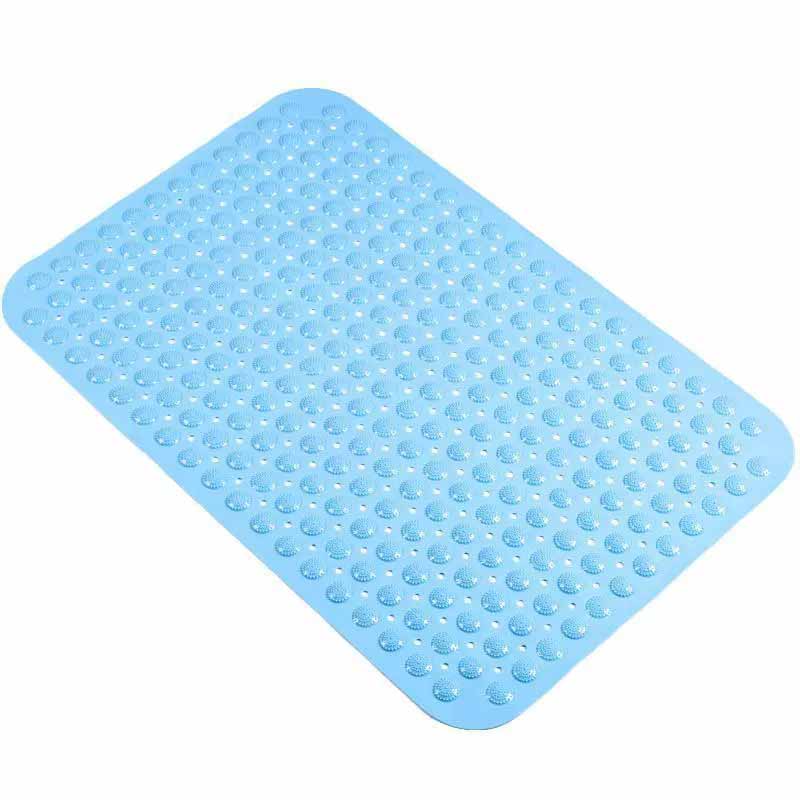 PVC Non-Slip Bath Mat with Suction Cups Shower Bathtub Mat Anti-Fatigue Bathroom Floor Mat Massage Foot Pad