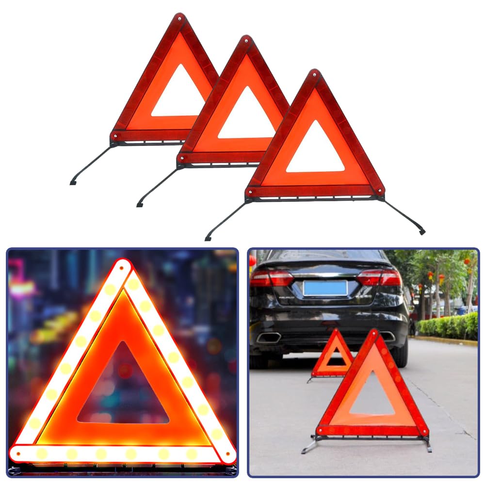 BTtime Triangular Display Board, Triangular Stop Display Board, Set of