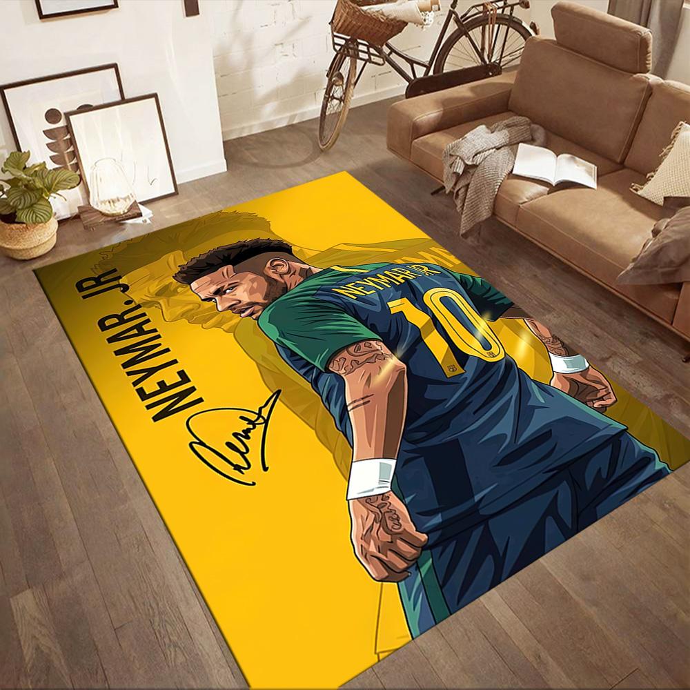 Neymar Jr. Dywaniki Brazil Legend Square to świetny wybór do salonów, sypialni, wystroju domu oraz jako prezenty.