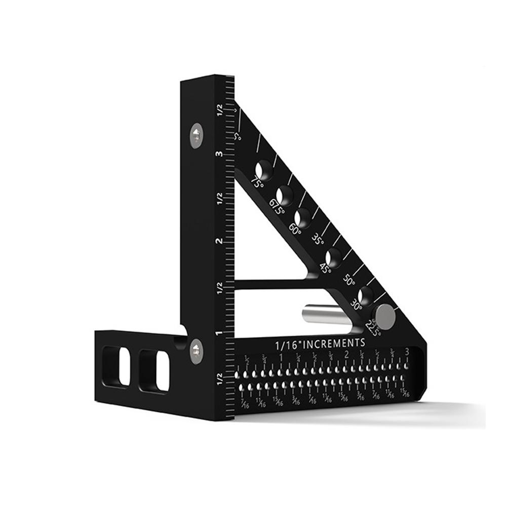 

D Woodworking Projects Aluminum Miter Triangle Ruler Clear And Accurate Markings Compact And Portable Part Name