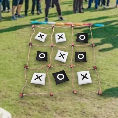 Tic TAC Toe Game Outdoor Strategy XO Chess for Adult Families Kids