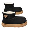 Autumn Winter Couple's Capibala Snow Boots Small Milk Bag Warm Thick-soled Large-toe Men's Shoes