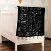 Science Formulas Chalkboard Math Physics Equation Blanket Flannel Throw Lightweight Super Soft Cozy Blankets for Couch Bed Sofa