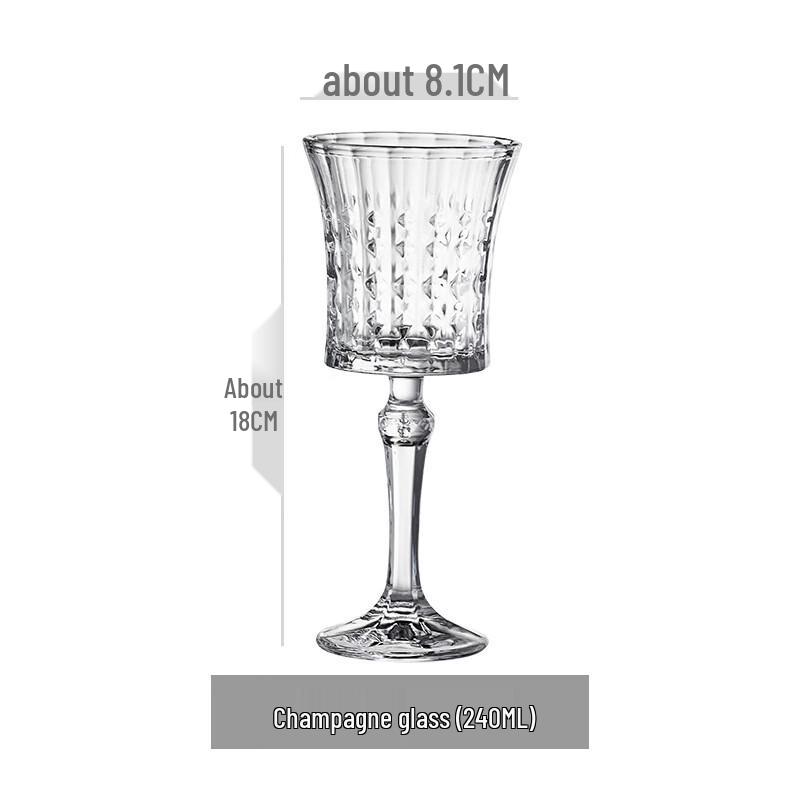 WZ French Diamond Stem Wine Glass 240ml