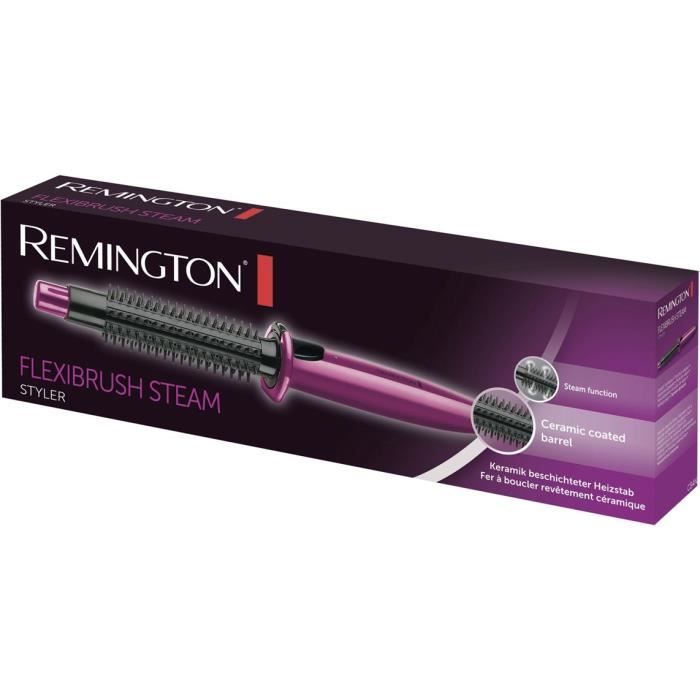 Brosse Cheveux Vapeur Volume et Ondulations - REMINGTON - CB4N - Diamètre 15 cm - Coiffage rapide