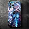 Genshin Impact Kamisato Ayaka Soft Phone Case for iPhone 16 16E 17 Air 15 Pro Max 14 Plus 13 Mini 11 12 7 Black Cover Back Shell