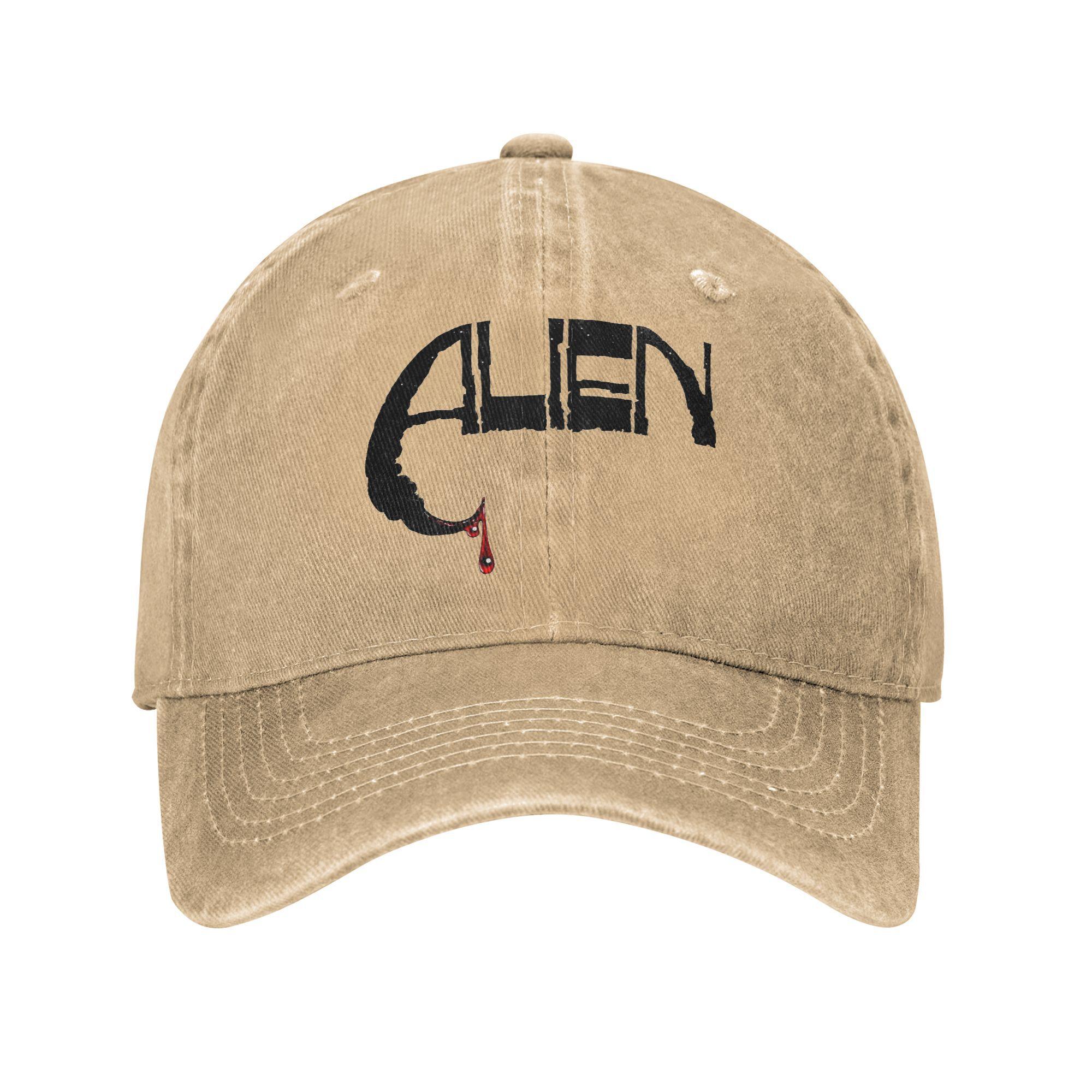 

Alien Concept Logo Movie Baseball Caps Vintage Distressed Washed Snapback Cap Unisex Style Outdoor Adjustable Caps Hat
