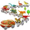 Kids Dinosaur Train Toy DIY Track Building Dino Train Fine Motor Skills Toddlers