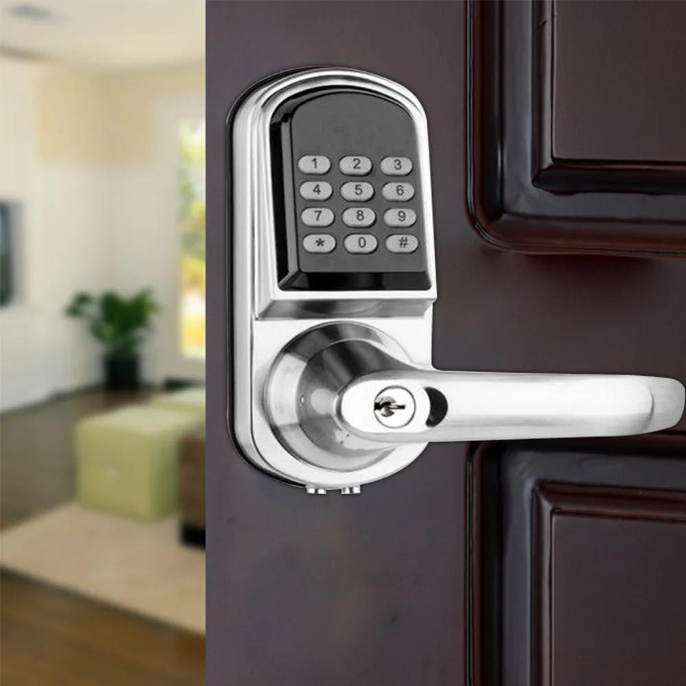 

High Security Electronic Code Digital Keyless Keypad Security Entry Door Lock Knob Left / Right Hand Anti-leakage & Anti-peeking