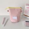 User Friendly Cloth Pen Pouches With Spacious Interior Dot Pattern Lightweight Student Essential For Classroom