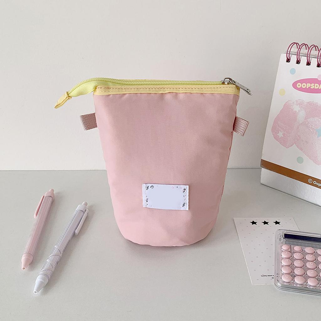 User Friendly Cloth Pen Pouches With Spacious Interior Dot Pattern Lightweight Student Essential For Classroom