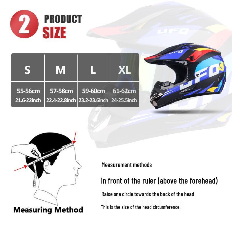 Four-Season Full-Face Off-Road Motorcycle Helmet with Goggles for Mountain Racing and Downhill
