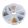 800x Mixed Screw Eye Pins Bail Peg for Half-drilled Beads Jewelry Making