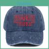 Stranger Things Embroidered Vintage Distressed Baseball Cap With Sun Protection For Fans