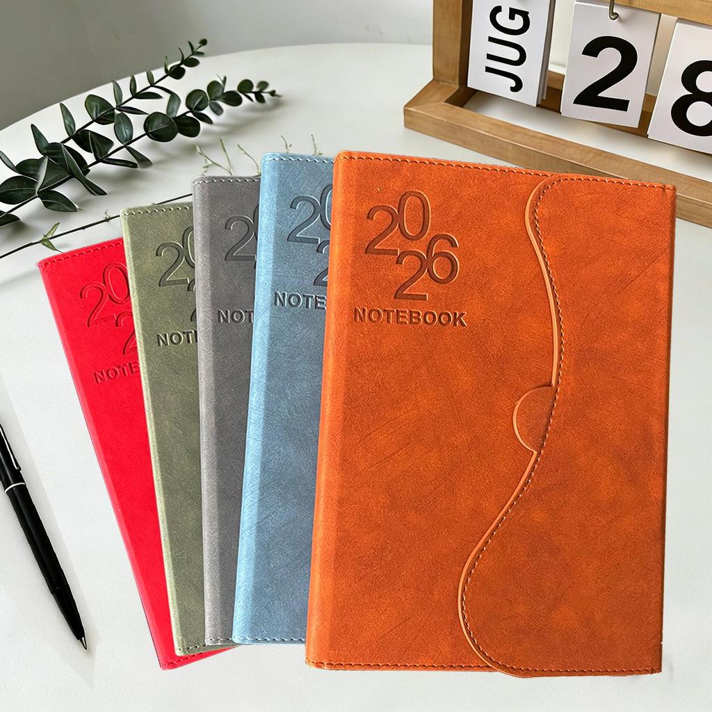 2026 Weekly Planner Notebook (Jan-Dec), 21.5cmx15.5cm A5 Planner PU Magnetic Relief Cover, Agenda 2026 Appointment Book