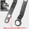 Black Four-Jaw Adjustable Wrench for Angle Grinder Polishing Machine