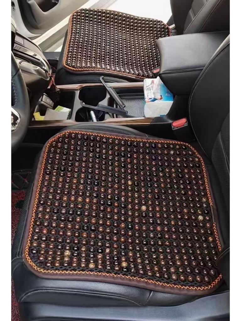 Breathable Bodhi Seed Car Seat Cushion - Universal 3-Piece Set for All Seasons and Office Use