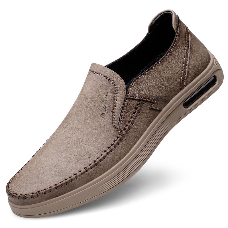 Classic Travel Footwear Basic Soft Comfortable Slip On Male Shoes Casual Leather Adulto Fashion Gentleman Shoes for Man Sneakers