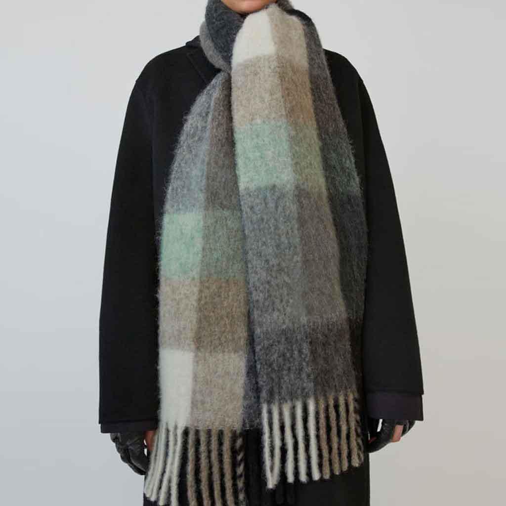 Moda de inverno unissex novo cachecol grosso casual xale quente cachecol longo borla cachecol